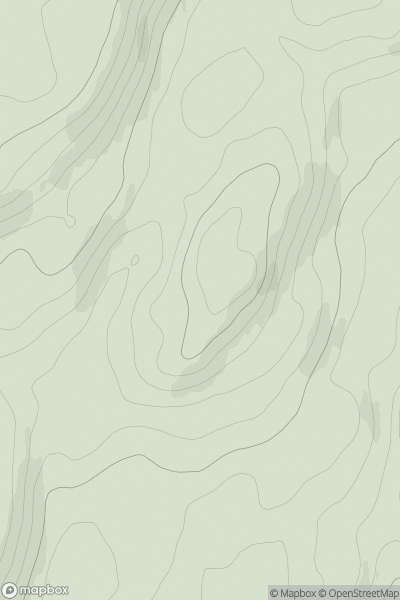 Thumbnail image for Cnoc Odhar [Oban to Loch Fyne] showing contour plot for surrounding peak